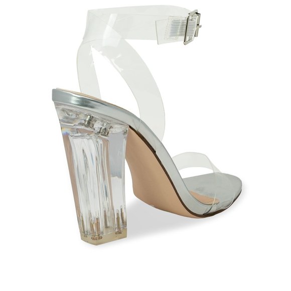 Women's Ankle Strap Stiletto Open Toe Sandals Sexy Triple Strappy High H… - Picture 3 of 4